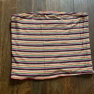 AE Rainbow Striped Tube Top